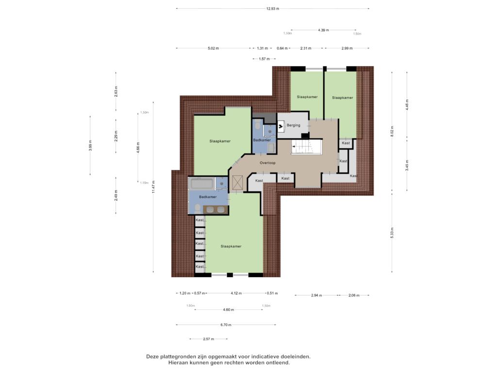 View floorplan of Eerste Verdieping of Almelosestraat 23