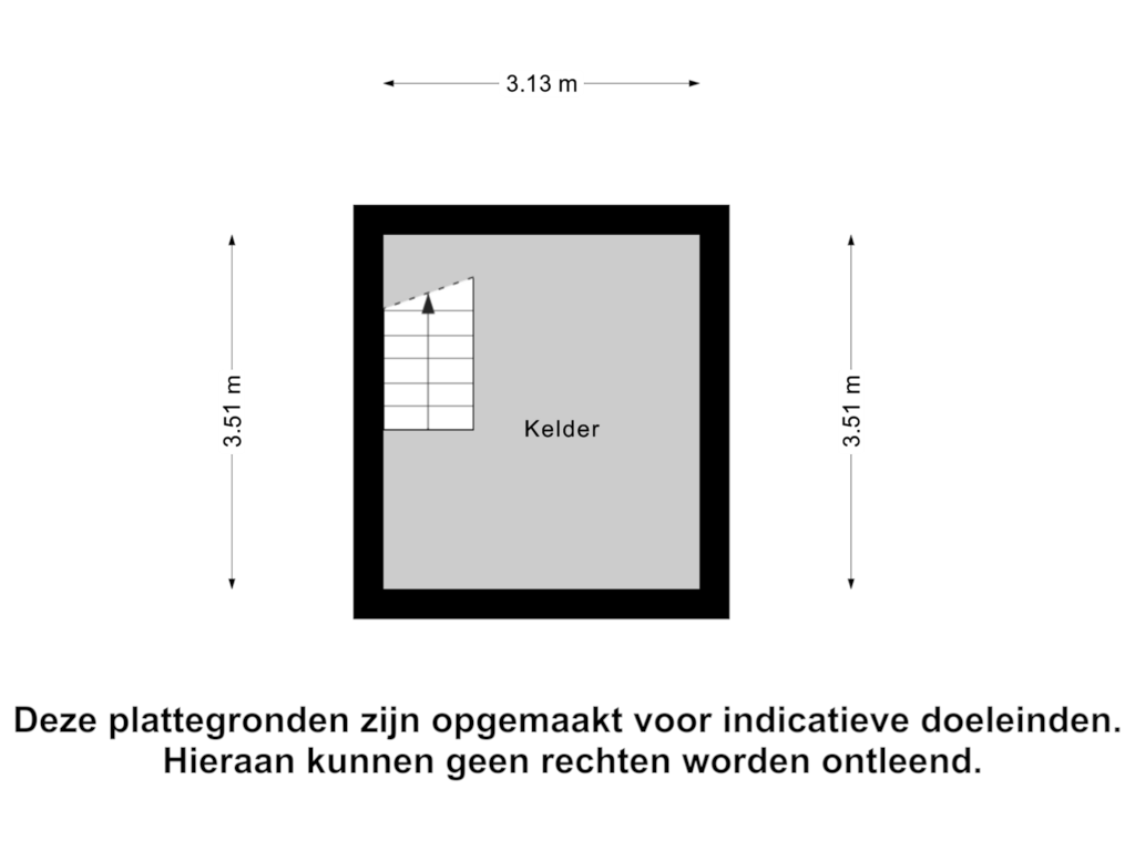 View floorplan of Kelder of Almelosestraat 23