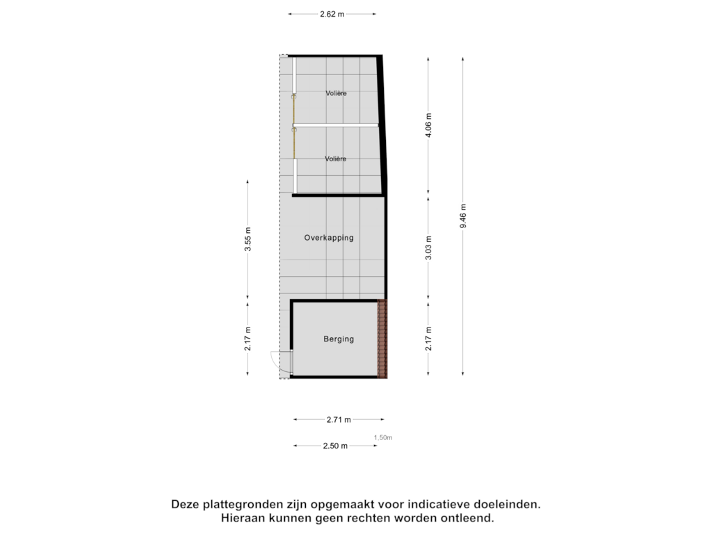 View floorplan of Berging of Almelosestraat 23