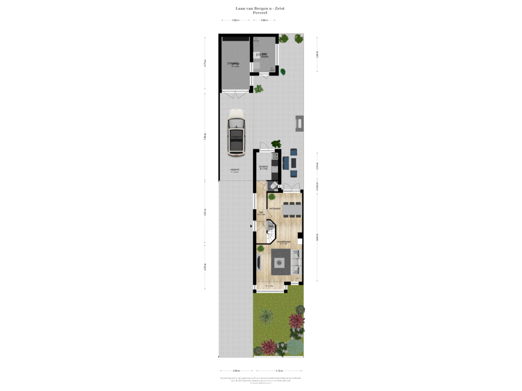 Bekijk plattegrond van PERCEEL van Laan van Bergen 9