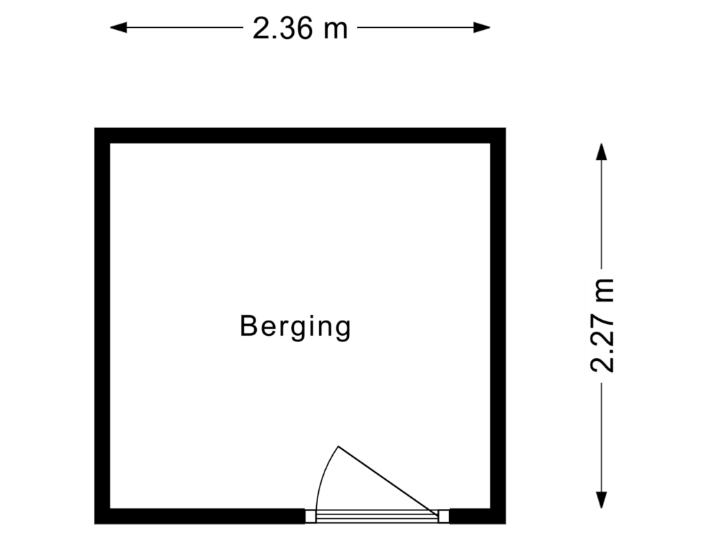 Bekijk plattegrond van Berging van Terheijdenstraat 264