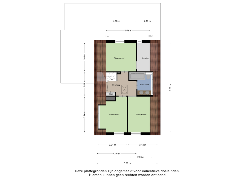 Bekijk plattegrond van Eerste Verdieping van de Polderstraat 22