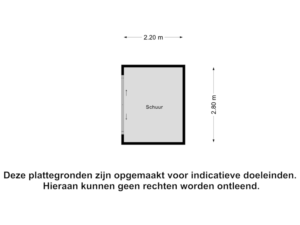 Bekijk plattegrond van Schuur van de Polderstraat 22