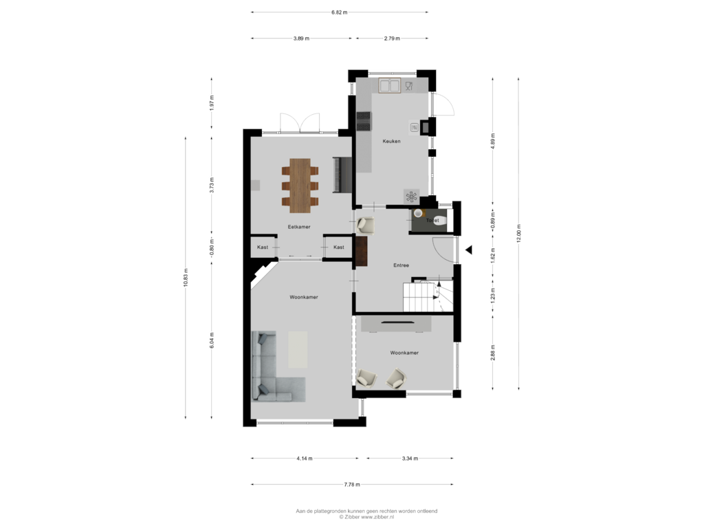 Bekijk plattegrond van Begane grond van Colenbranderstraat 1