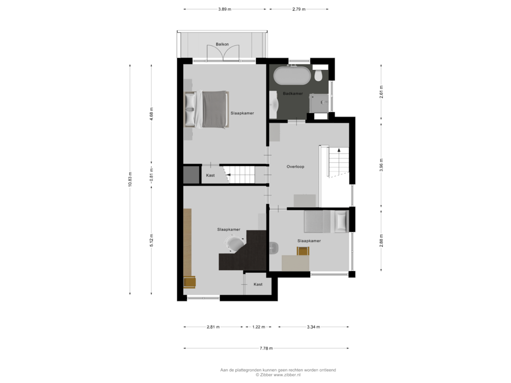 Bekijk plattegrond van Eerste verdieping van Colenbranderstraat 1