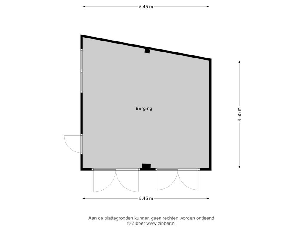 Bekijk plattegrond van Berging van Colenbranderstraat 1