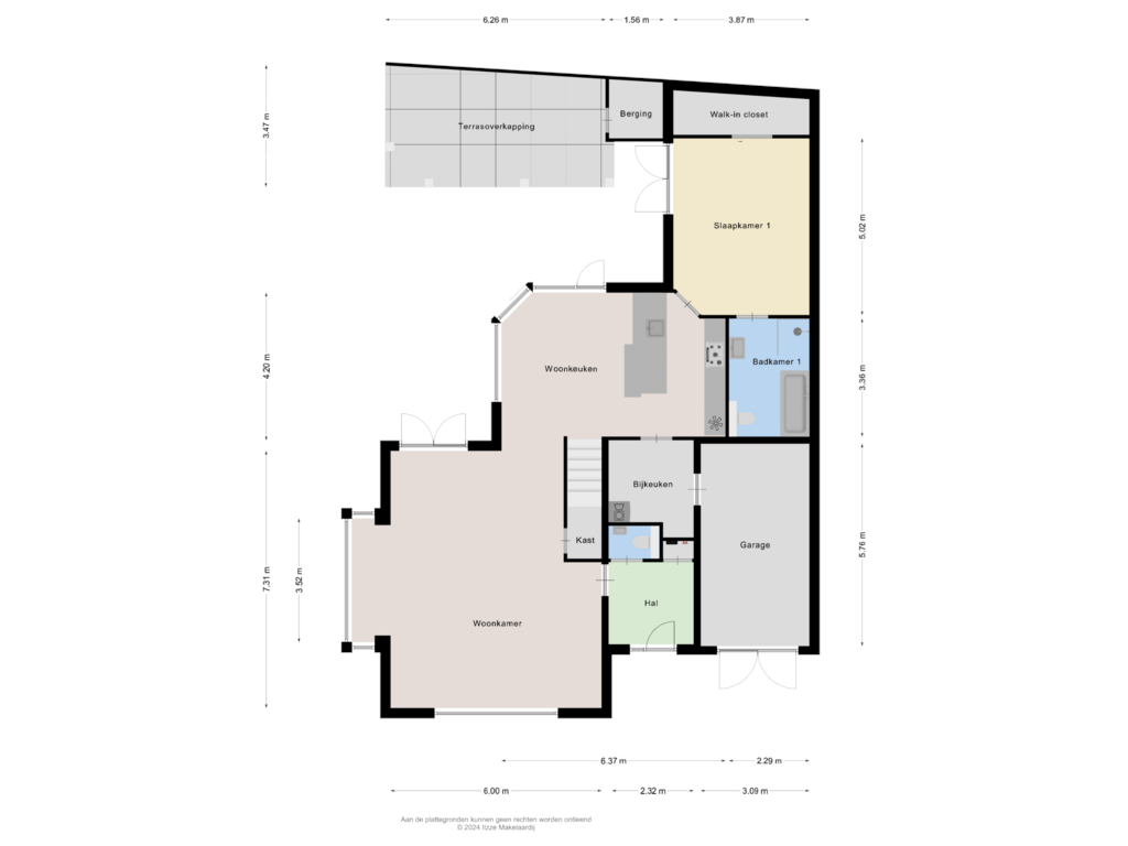 Bekijk plattegrond van Begane grond van Tillardhof 1