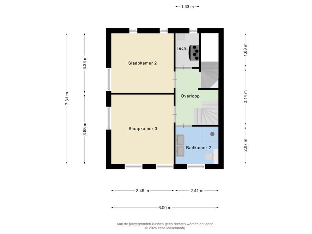 Bekijk plattegrond van Eerste verdieping van Tillardhof 1