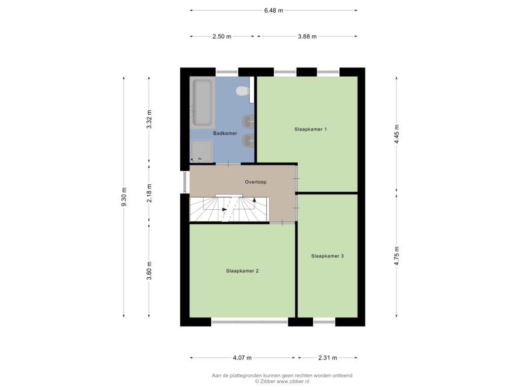 Bekijk plattegrond van Eerste Verdieping van Pastoor Vogelsstraat 38