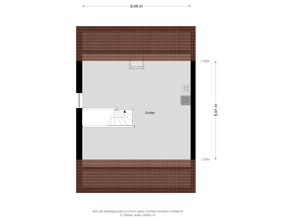 Bekijk plattegrond van Zolder van Pastoor Vogelsstraat 38