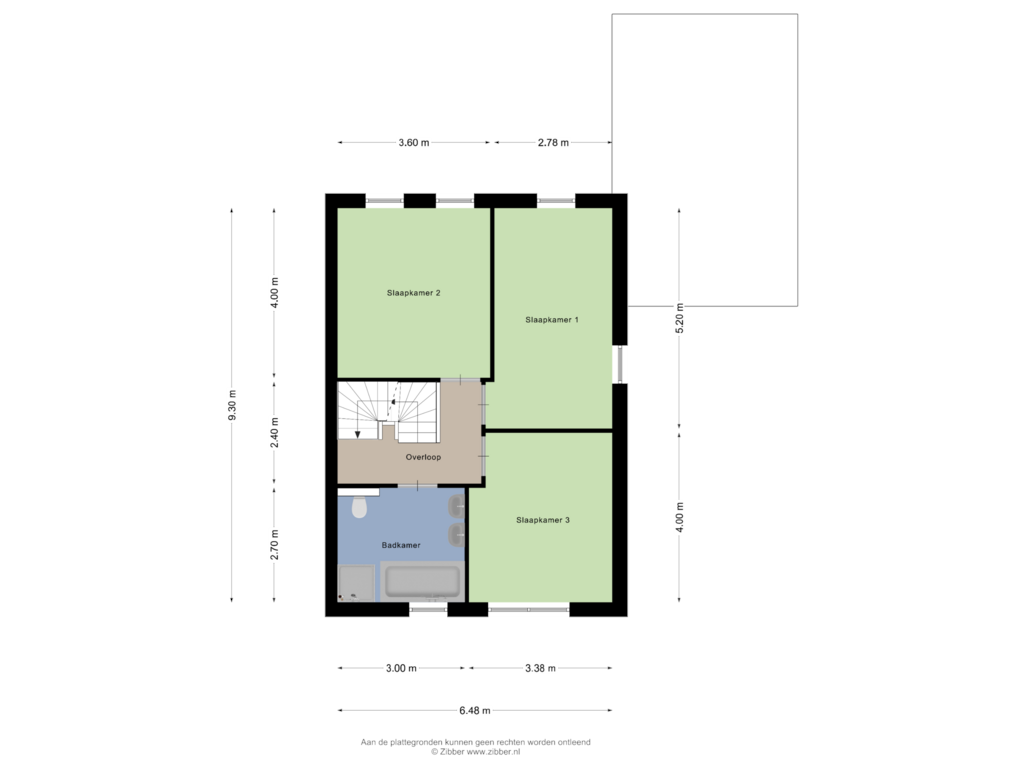 Bekijk plattegrond van Eerste Verdieping van Pastoor Vogelsstraat 36