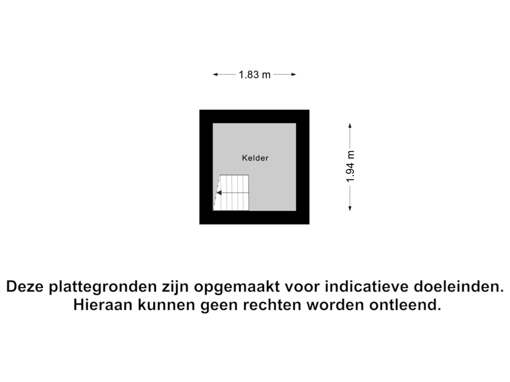 Bekijk plattegrond van Kelder van Beatrixlaan 3