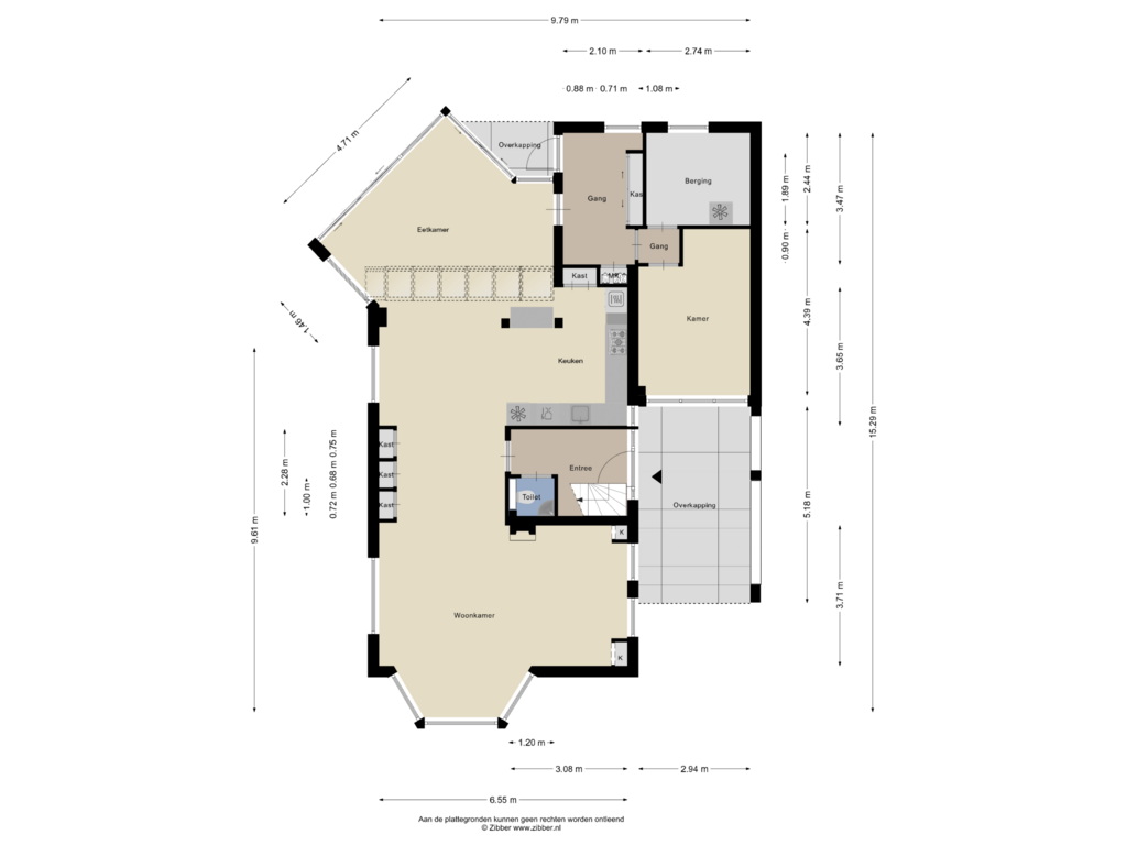 Bekijk plattegrond van Begane Grond van Krouwellaan 5