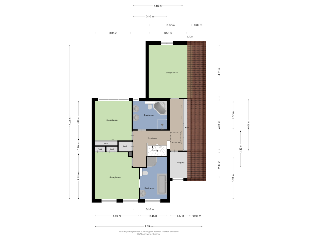 Bekijk plattegrond van Eerste Verdieping van Krouwellaan 5