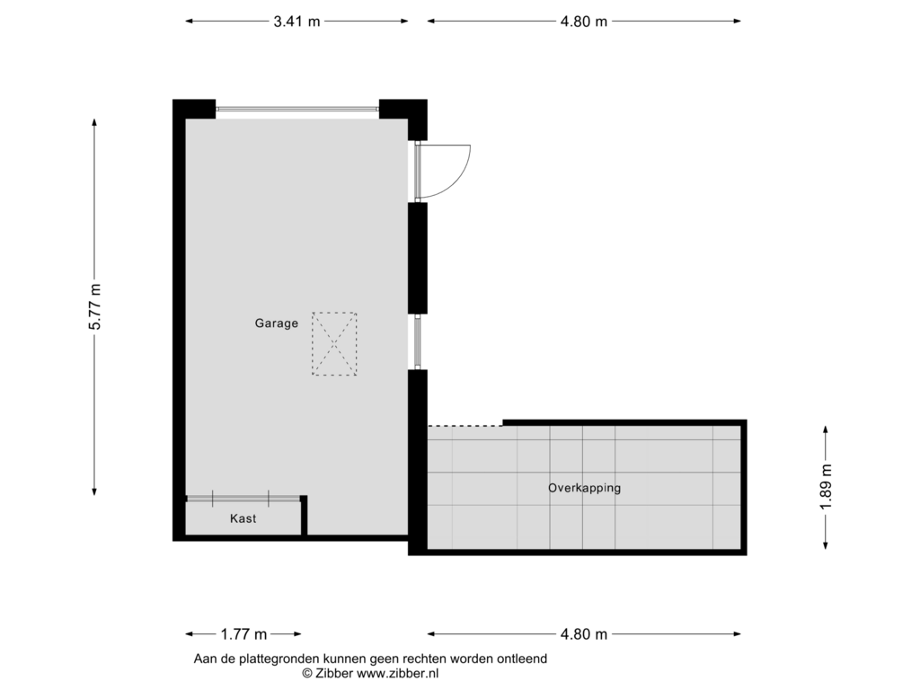 Bekijk plattegrond van Garage van Krouwellaan 5