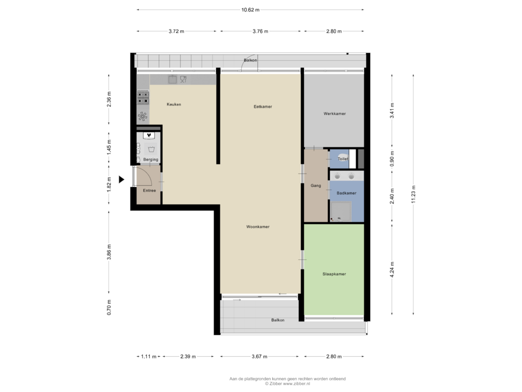 Bekijk plattegrond van Appartement van Lankforst 5613