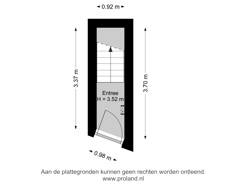 View floorplan of Begane Grond of Petrus Campersingel 117-A