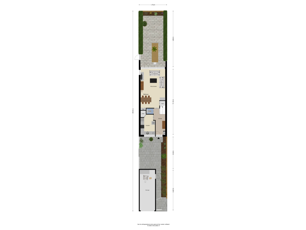 Bekijk plattegrond van Begane Grond Tuin van Gruttoweide 20