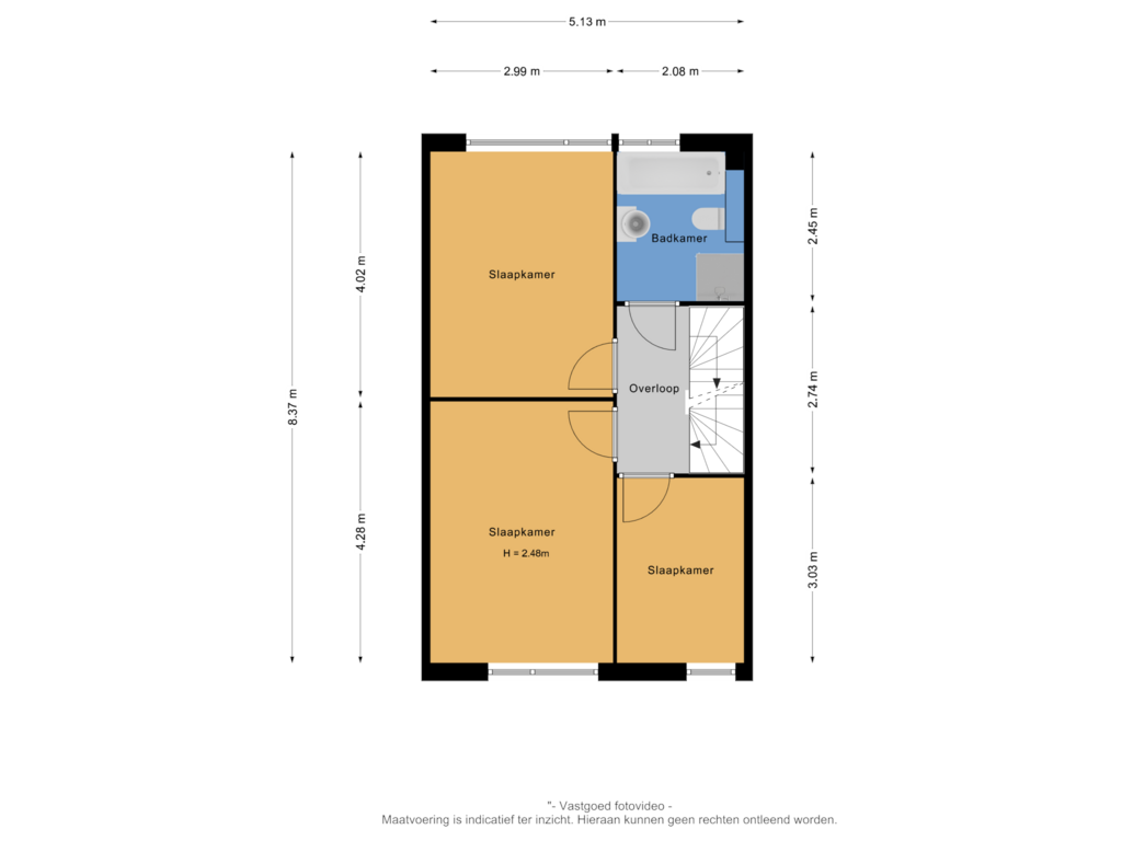 Bekijk plattegrond van 1e verdieping van Diemewei 4512