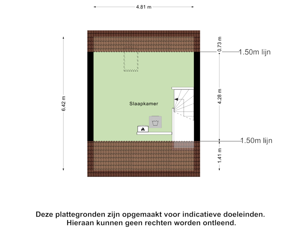 Bekijk plattegrond van Tweede Verdieping van De Hoeve 3