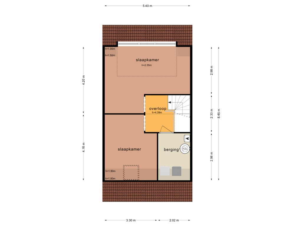 Bekijk plattegrond van TWEEDE VERDIEPING van Rompelenbos 22