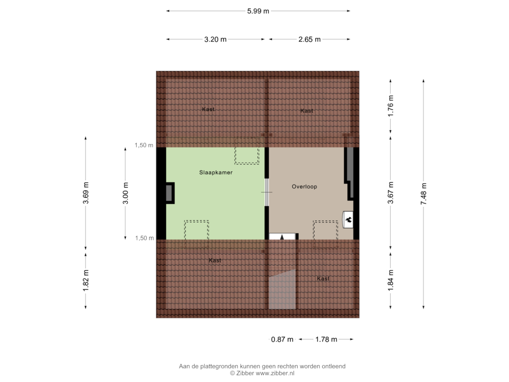 Bekijk plattegrond van Zolder van Papeweg 37