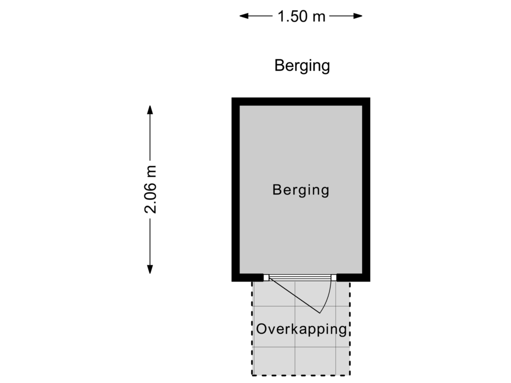 View floorplan of Berging of Herderslaan 13