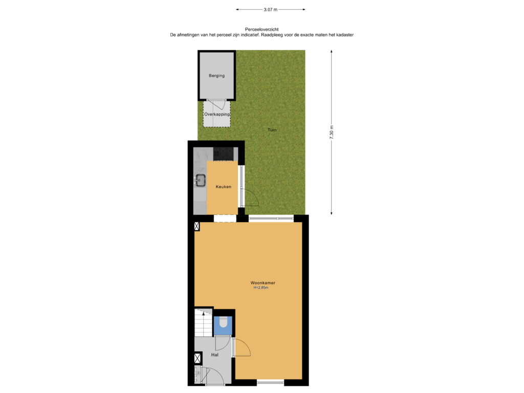 View floorplan of Perceeloverzicht of Herderslaan 13