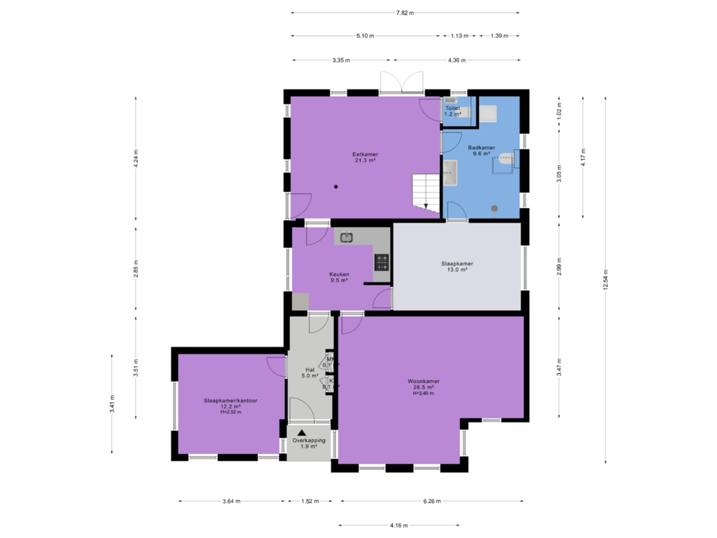 Bekijk plattegrond van Begane grond van Hoofdweg 27