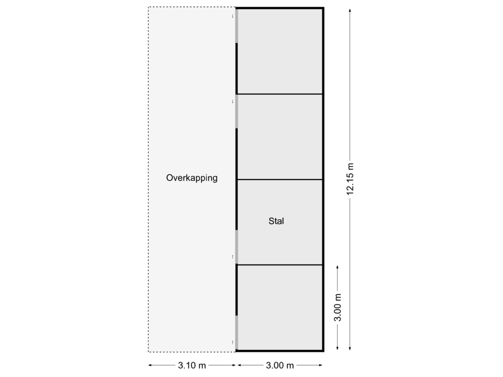 Bekijk plattegrond van Stallen van Schotkampweg 159