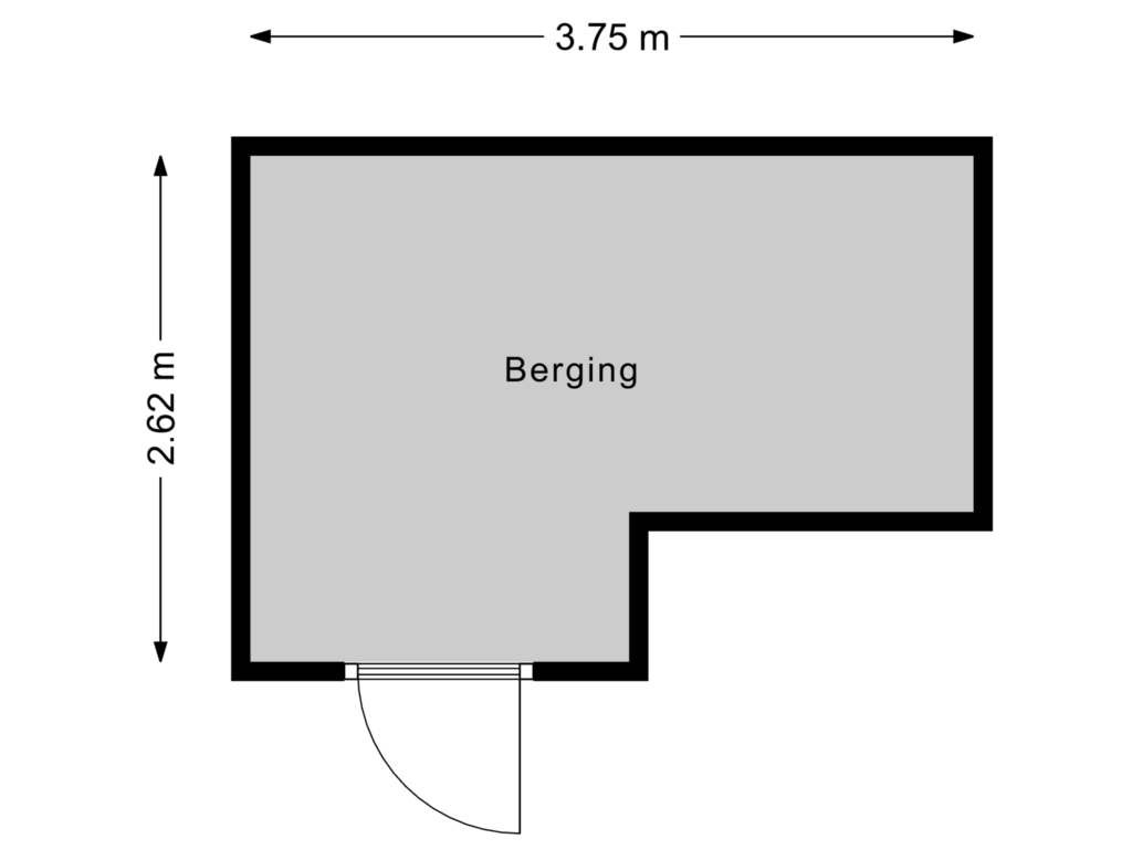 View floorplan of Berging of Begijnenweide 80