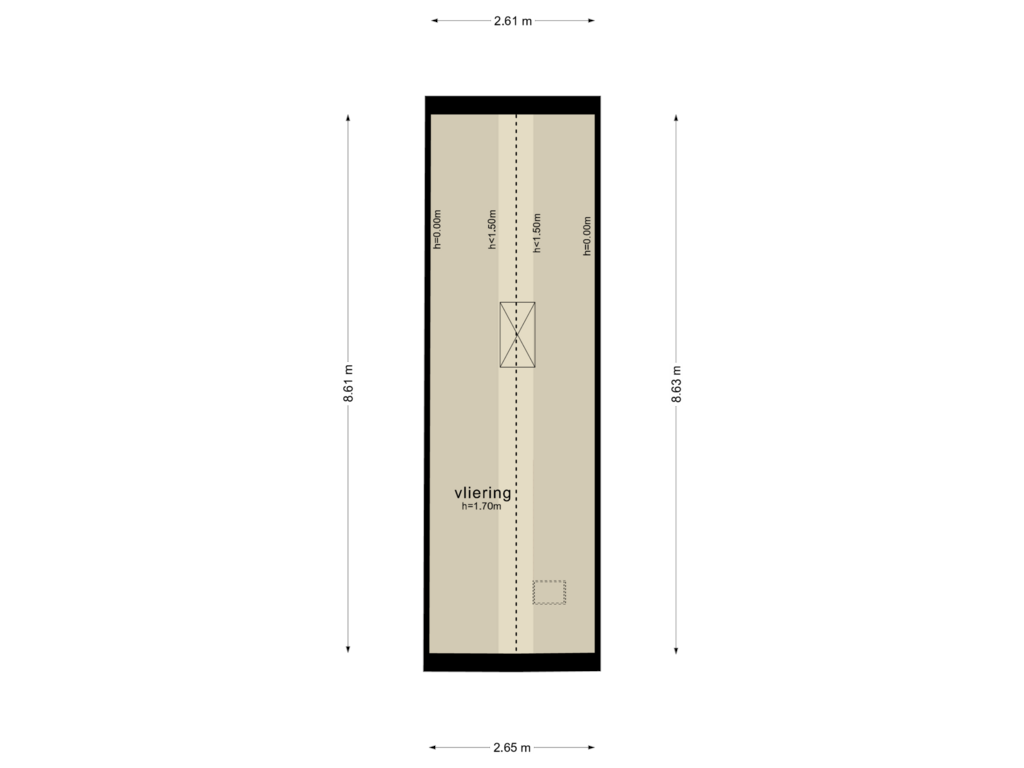 Bekijk plattegrond van TWEEDE VERDIEPING van Thorbeckestraat 9