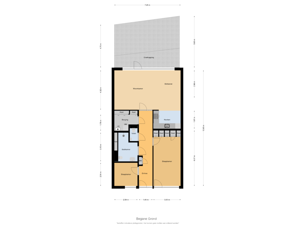 View floorplan of Begane Grond of Raadhuishof 7