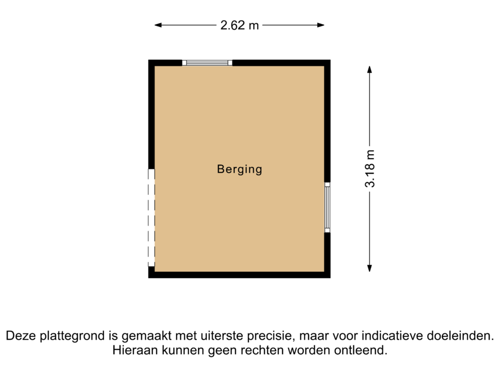 Bekijk plattegrond van Berging van Ceintuurbaan 2-B