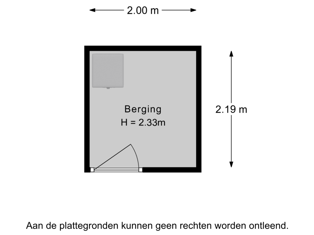 Bekijk plattegrond van Berging van Zeereep 135