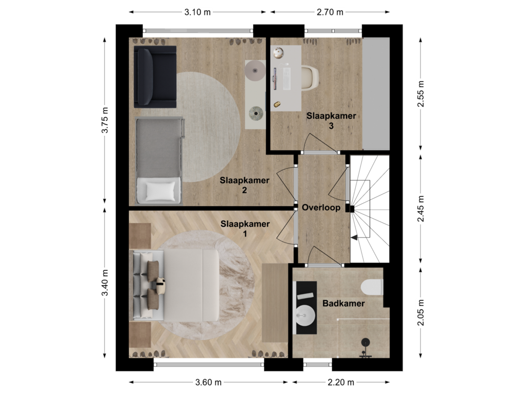 Bekijk plattegrond van Floor 1 van Korenschoof 13