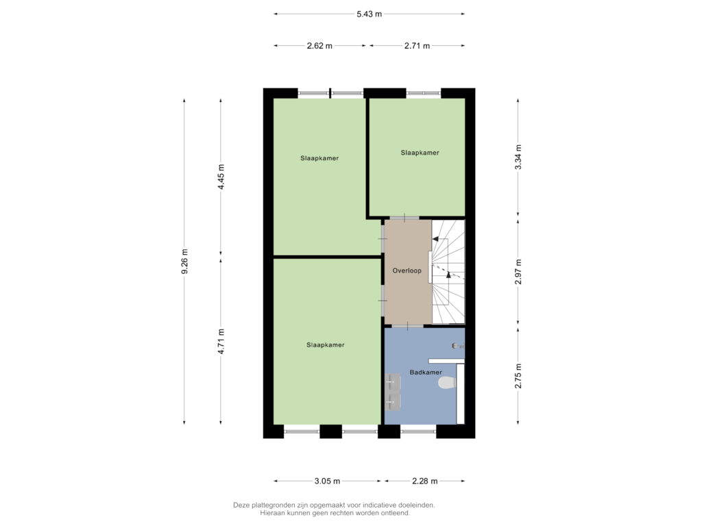 Bekijk plattegrond van Eerste Verdieping van Kamgras 35