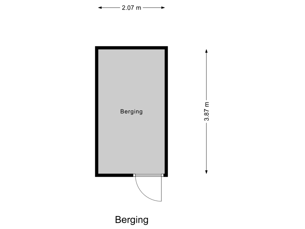 Bekijk plattegrond van Berging van IJsvogellaan 165