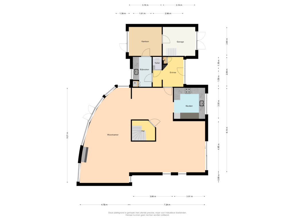 View floorplan of Begane Grond of de Eker 45