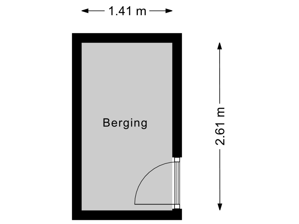 View floorplan of Berging of Zonnestein 80