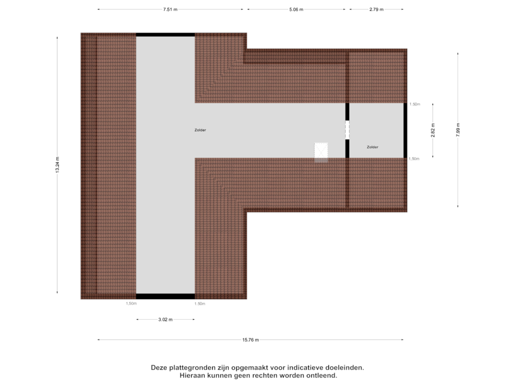 View floorplan of Eerste Verdieping of Juffertoren 26