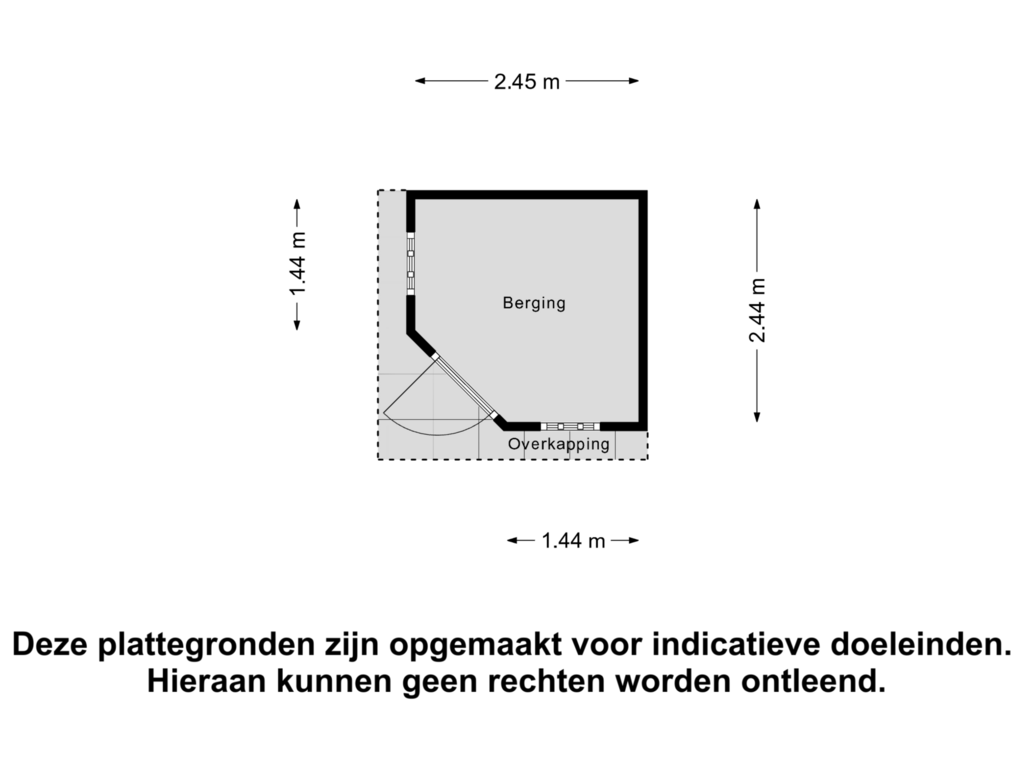 View floorplan of Berging of Juffertoren 26