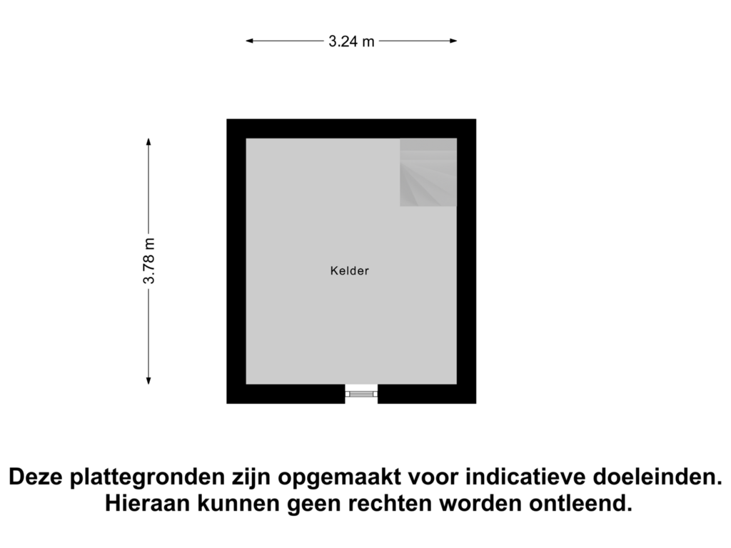 Bekijk plattegrond van Kelder van Vlieterdijk 9