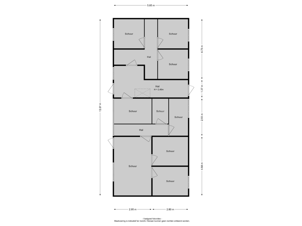 Bekijk plattegrond van Schuur van Schebbelaarsestraat 7