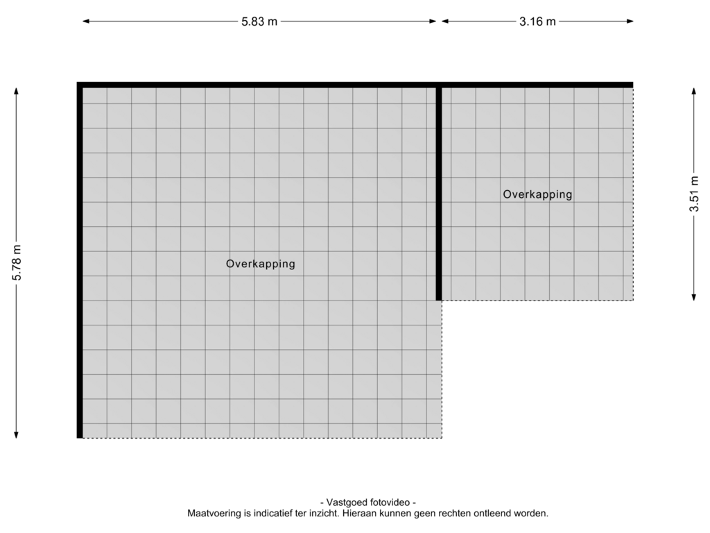 Bekijk plattegrond van Overkapping van Schebbelaarsestraat 7