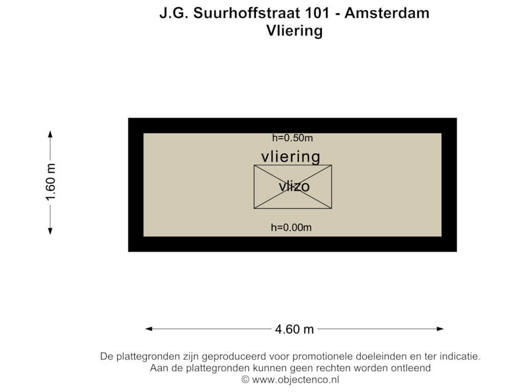 Bekijk plattegrond van VLIERING van J.G. Suurhoffstraat 101