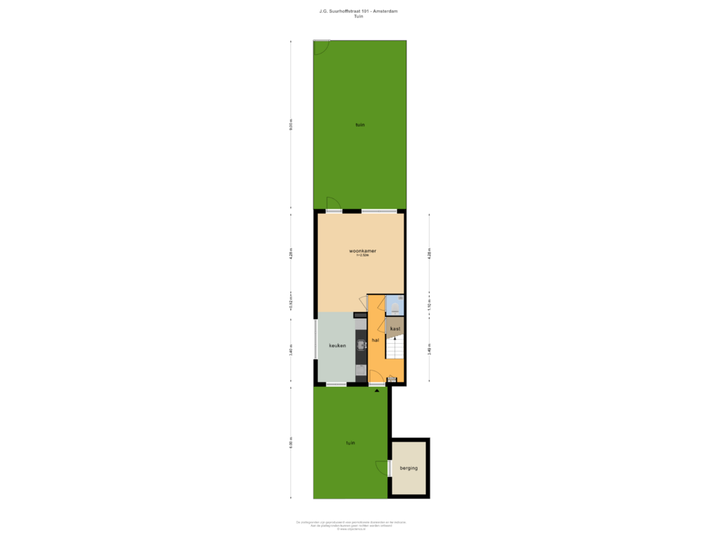 Bekijk plattegrond van TUIN van J.G. Suurhoffstraat 101