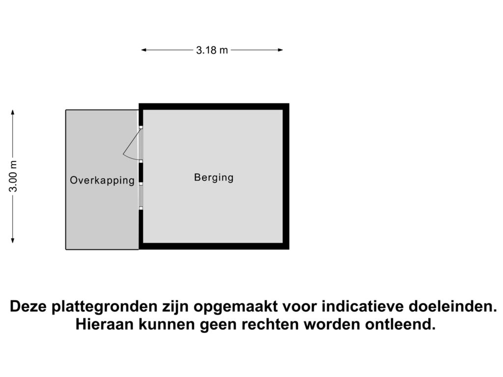 Bekijk plattegrond van Berging van Collatorlaan 8