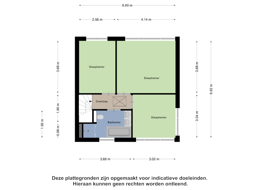 Bekijk plattegrond van Eerste Verdieping van Lindenlaan 23