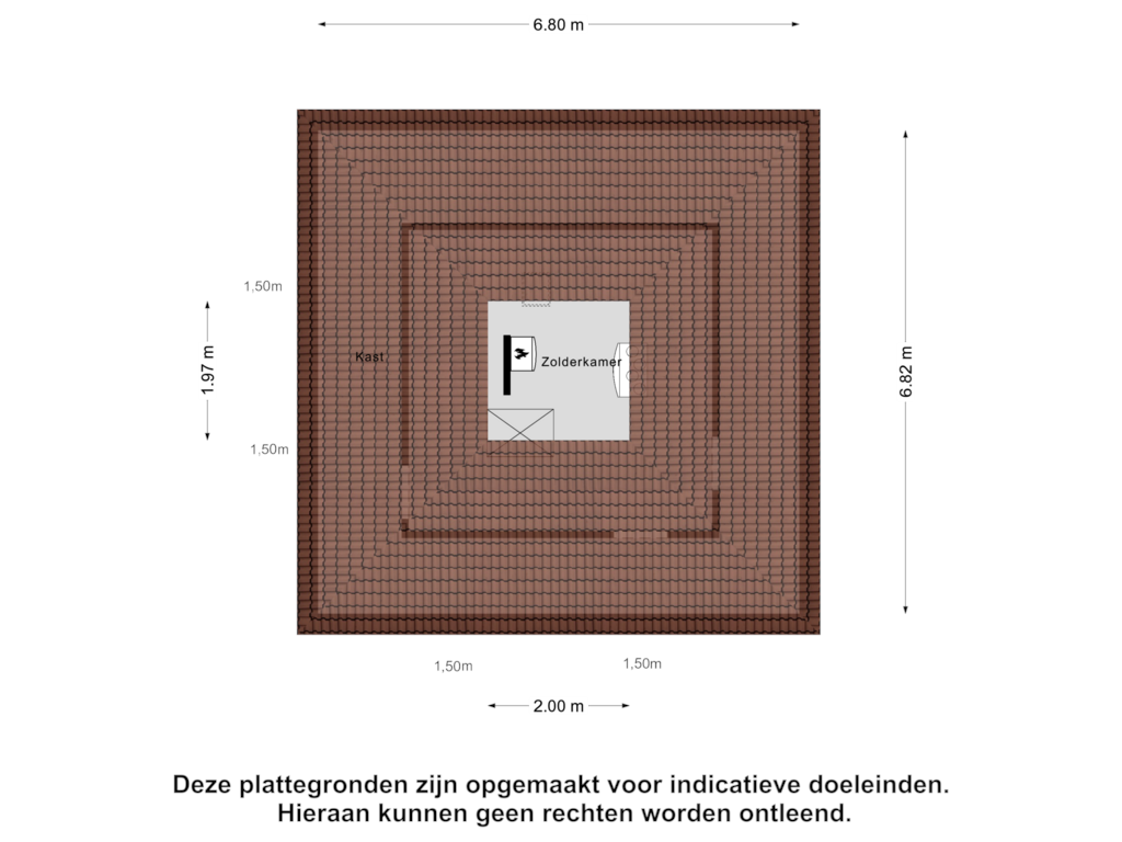 Bekijk plattegrond van Tweede Verdieping van Lindenlaan 23